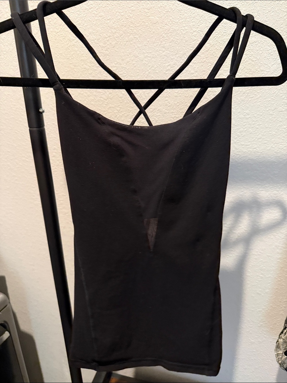 lululemon athletica Black Crisscross Strap Tank